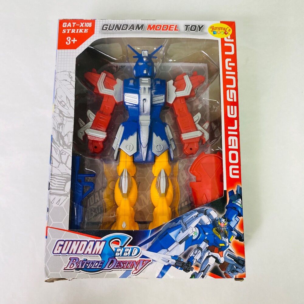 Gundam Seed Model Toy Mobile Suit Up Battle Destiny Robot  GAT-X105 Strike Blue